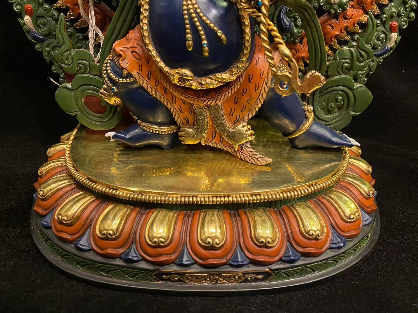 Vajrapani (Lord of Power) Buddha Statue 35cm / 13.8" Hand-Carved Copper Gilded & Painted – Museum-Quality Ancient Technique | Bo Tree Arts