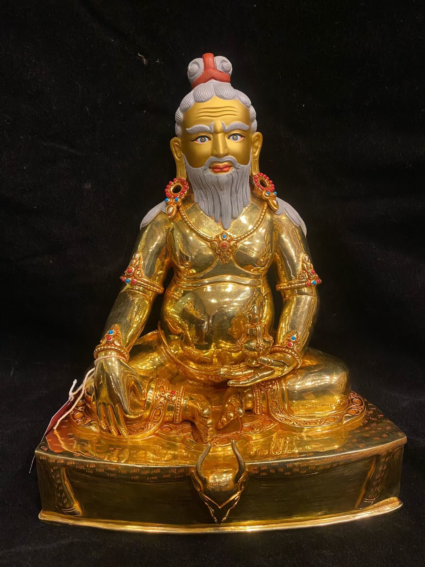 Thangtong Gyalpo (Mahāsiddha) Statue 33cm / 13" Hand-Carved Copper Gilded – Himalayan Art Nepal | Bo Tree Arts