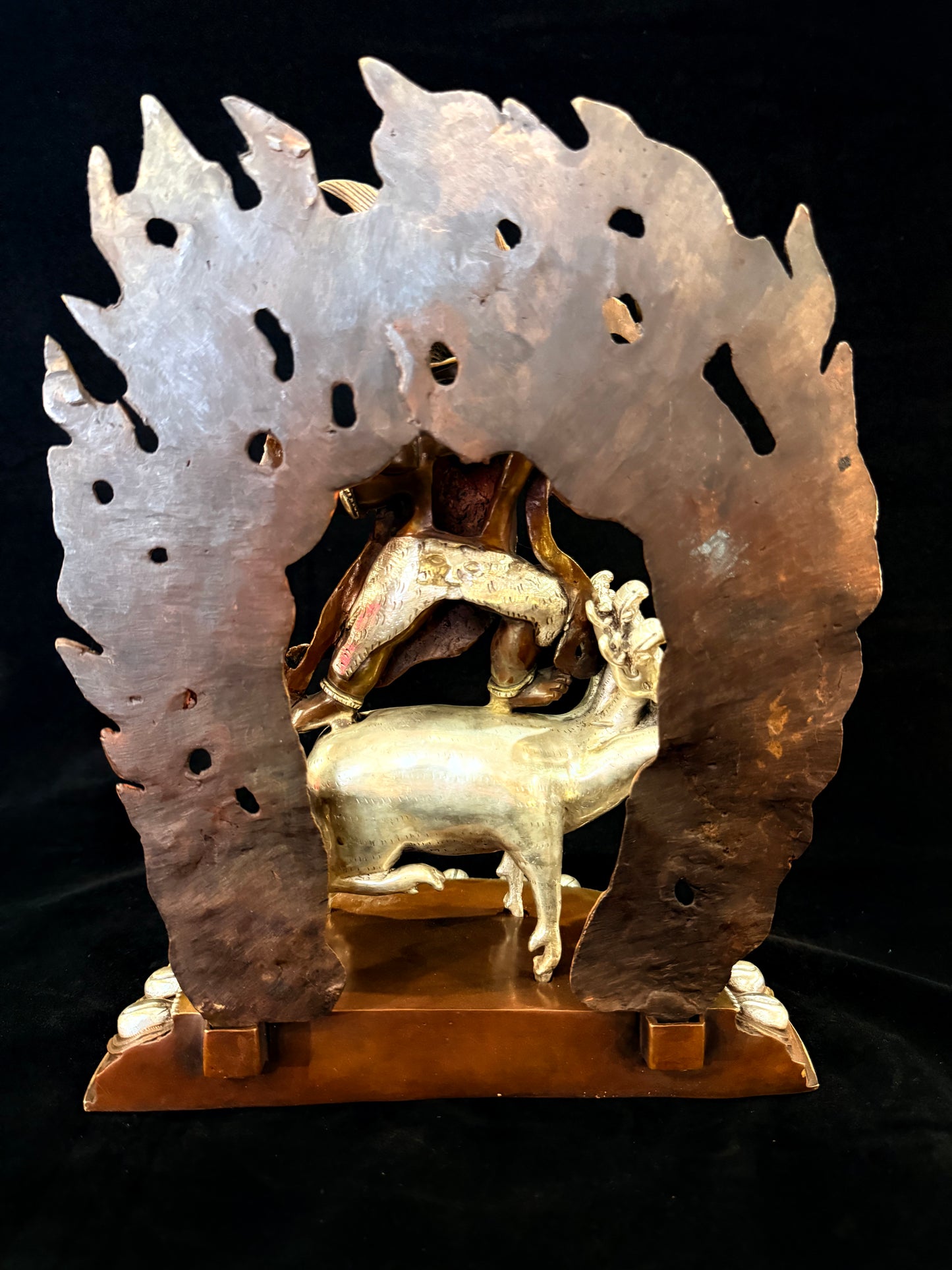 Vajra Kavacha Buddha Statue 30cm / 11.8" Hand-Carved Copper Silver-Gilt – Dorje Gocha Artisan Masterwork Nepal – Handmade Tibetan Buddhist Statue, Lost-Wax Cast Himalayan Art from Nepal