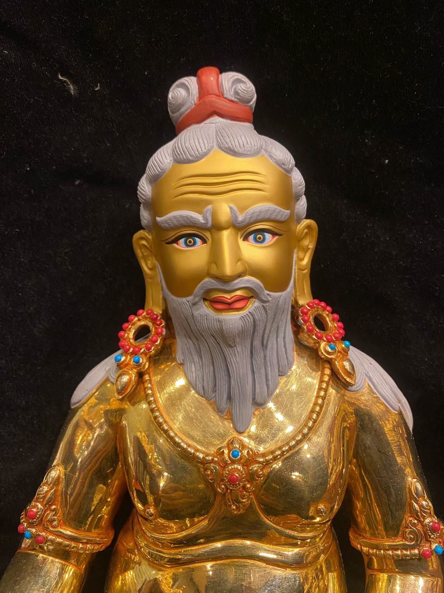 Thangtong Gyalpo (Mahāsiddha) Statue 33cm / 13" Hand-Carved Copper Gilded – Himalayan Art Nepal – Handmade Tibetan Buddhist Statue, Lost-Wax Cast Himalayan Art from Nepal