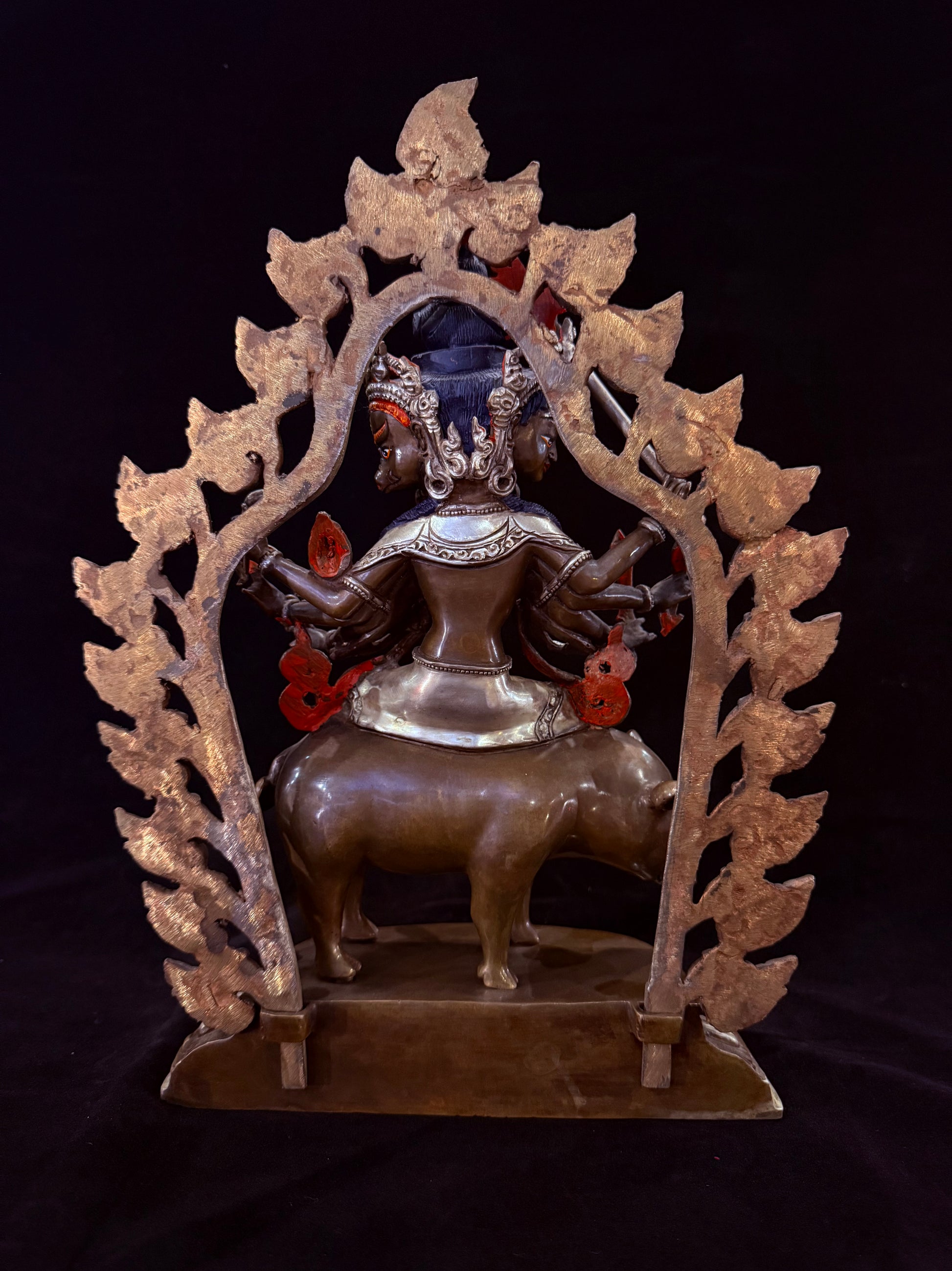 Marichi Buddha Statue 35cm / 13.8" Hand-Carved Copper Silver-Gilt – Goddess of Dawn Botree Arts Himalayan Art | Bo Tree Arts