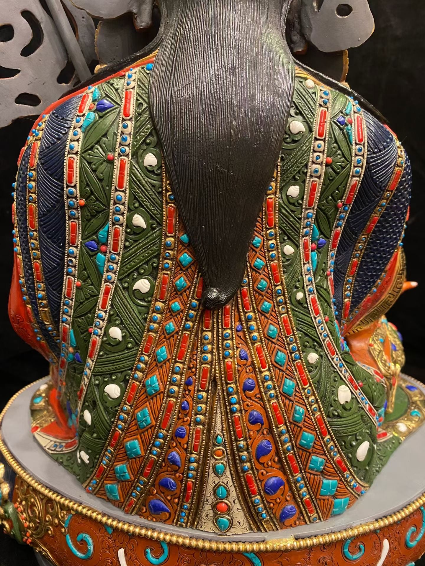 Guru Rinpoche (Padmasambhava) Buddha Statue 55cm / 21.7" Hand-Carved Copper Gilded & Painted – Museum-Quality Ancient Technique Himalayan Art Nepal | Bo Tree Arts