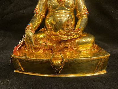 Thangtong Gyalpo (Mahāsiddha) Statue 33cm / 13" Hand-Carved Copper Gilded – Himalayan Art Nepal